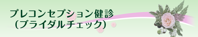 プレコンセプション健診（ブライダルチェック）